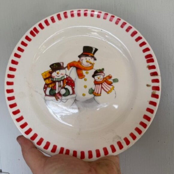 Snowman Plate - Picture 1 of 2